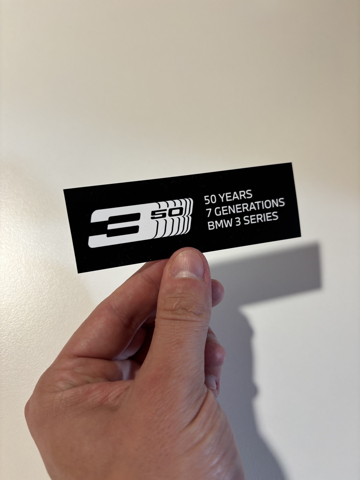 BMW Sticker Decal “50 Years BMW 3 Series” M3 E30 E36 E46 E90 E92 F30 G20