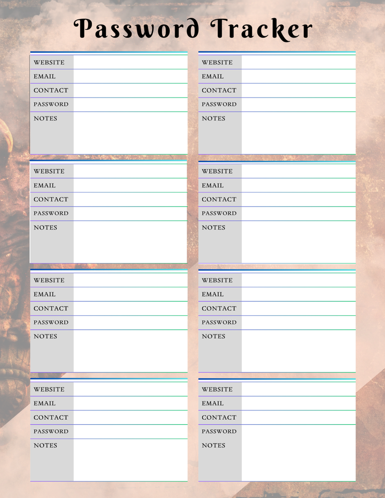 Mythological Creatures Planner & Grateful Themed Journal