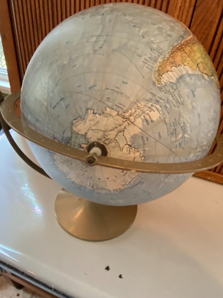 Vintage Replogle 12" Double Axis World Globe Pre 1990s USSR