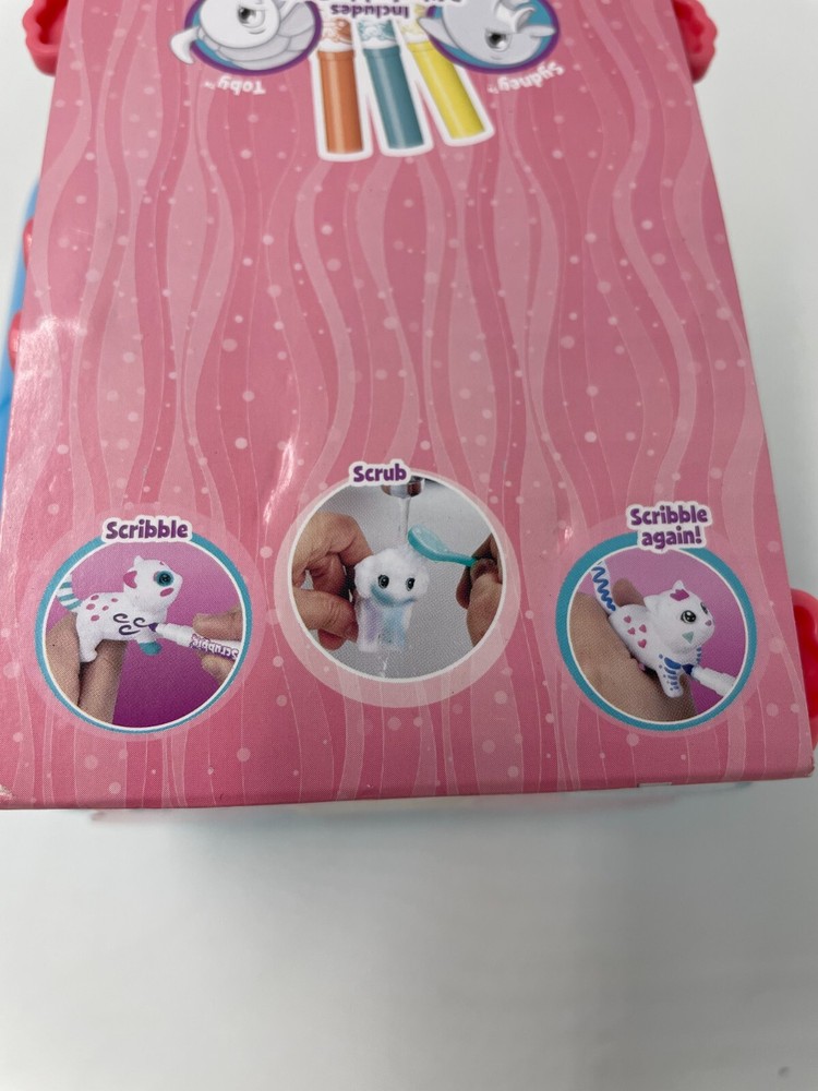 NEW Crayola Scribble Scrubbie Seashell Splash Set with 2 Pets + Case + More