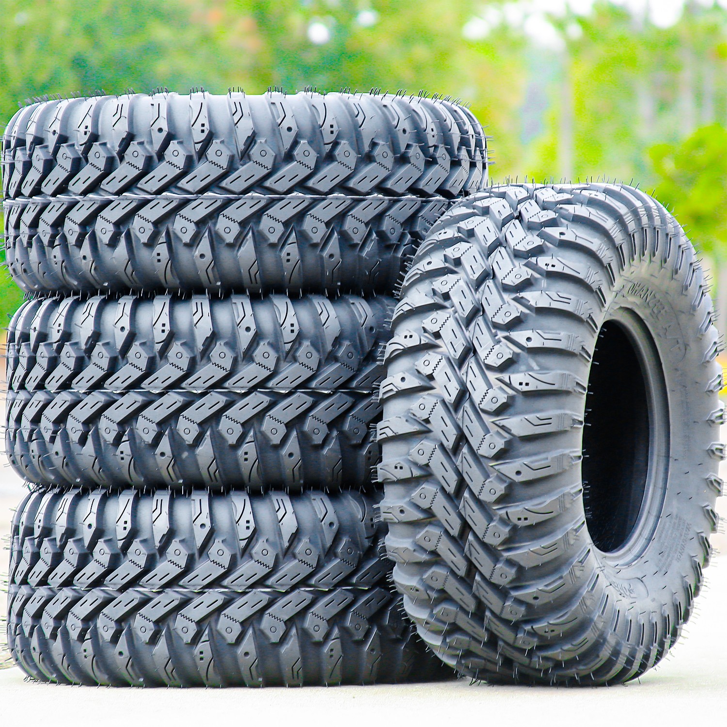 4 Forerunner Ohanzee A/T 27x11.00R12 27x11R12 79J 8 Ply AT ATV UTV Tires