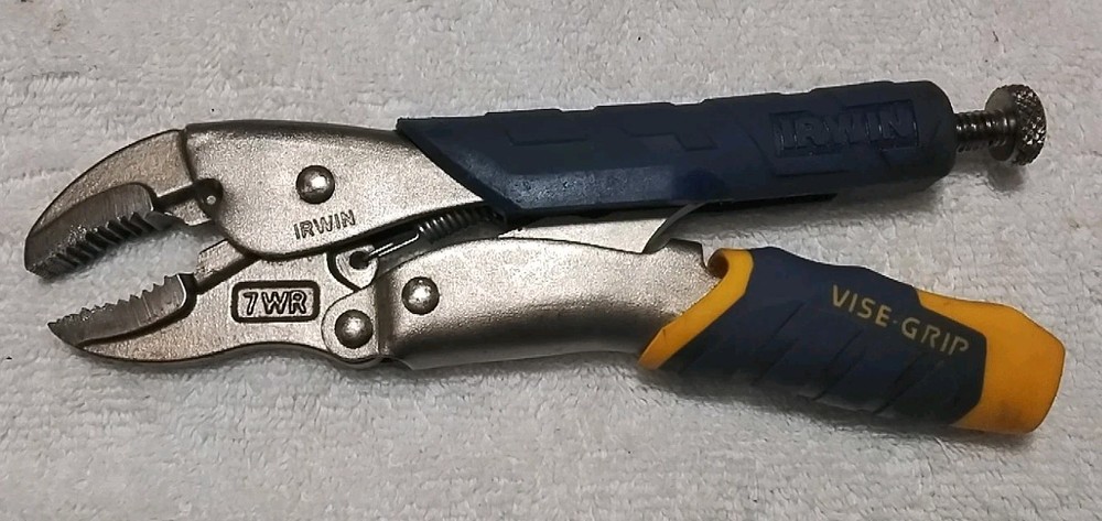 2pc IRWIN VISE-GRIP 4-SP & 7WR LOCKING PLIERS SET