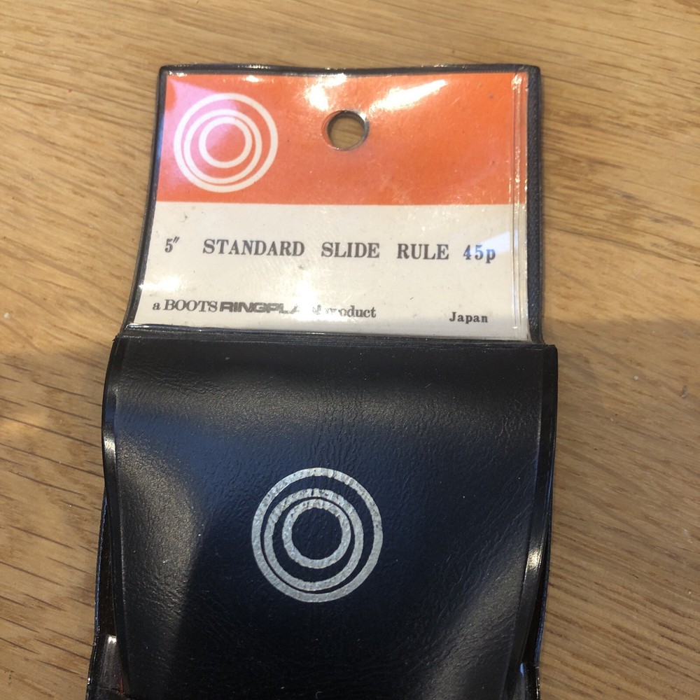 Boots Ringplan Precision Slide Rule with Case & Manual Vintage
