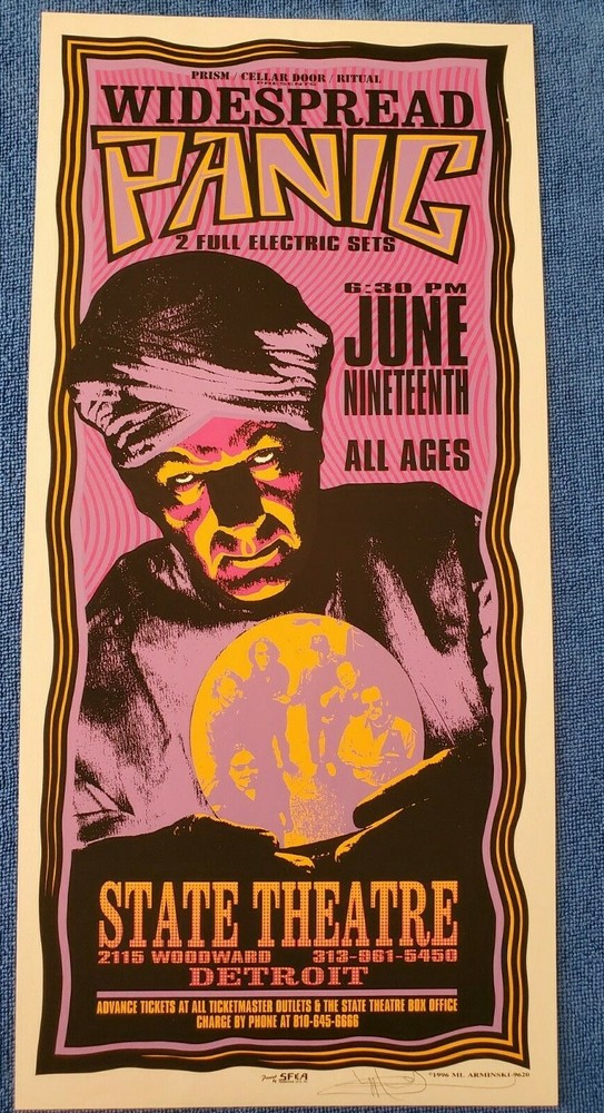 Widespread Panic Poster - Signed By Mark Arminski