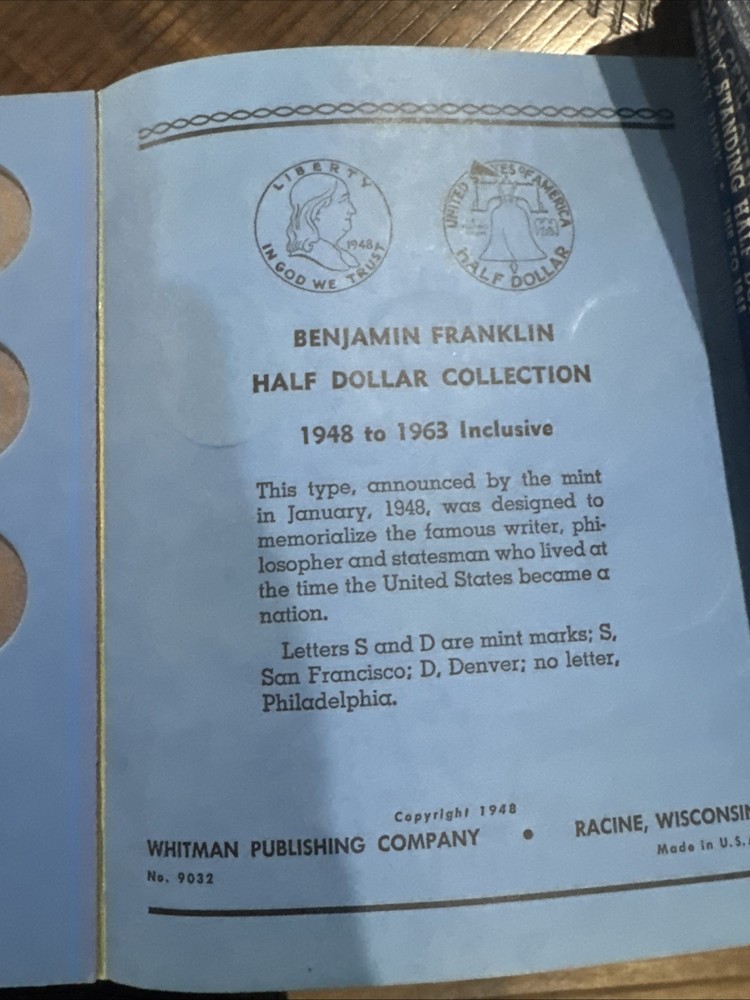Benjamin Franklin Half Dollar Collection 1948 To 1963