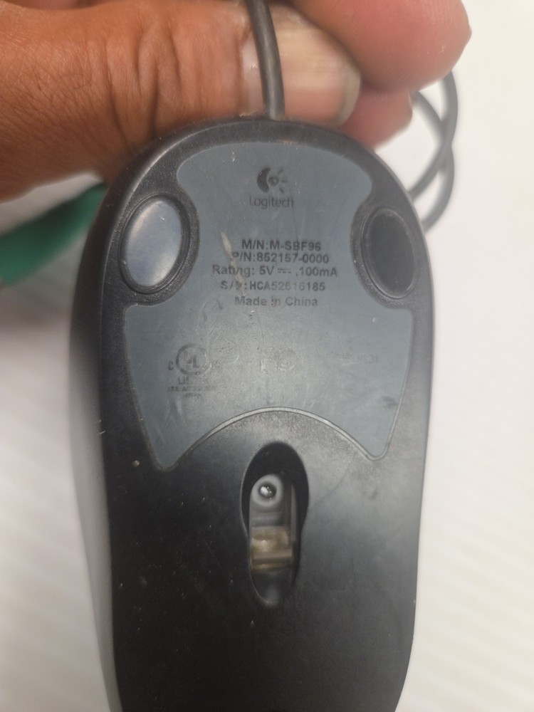 Logitech M-SBF96 Wired Optical Mouse Black