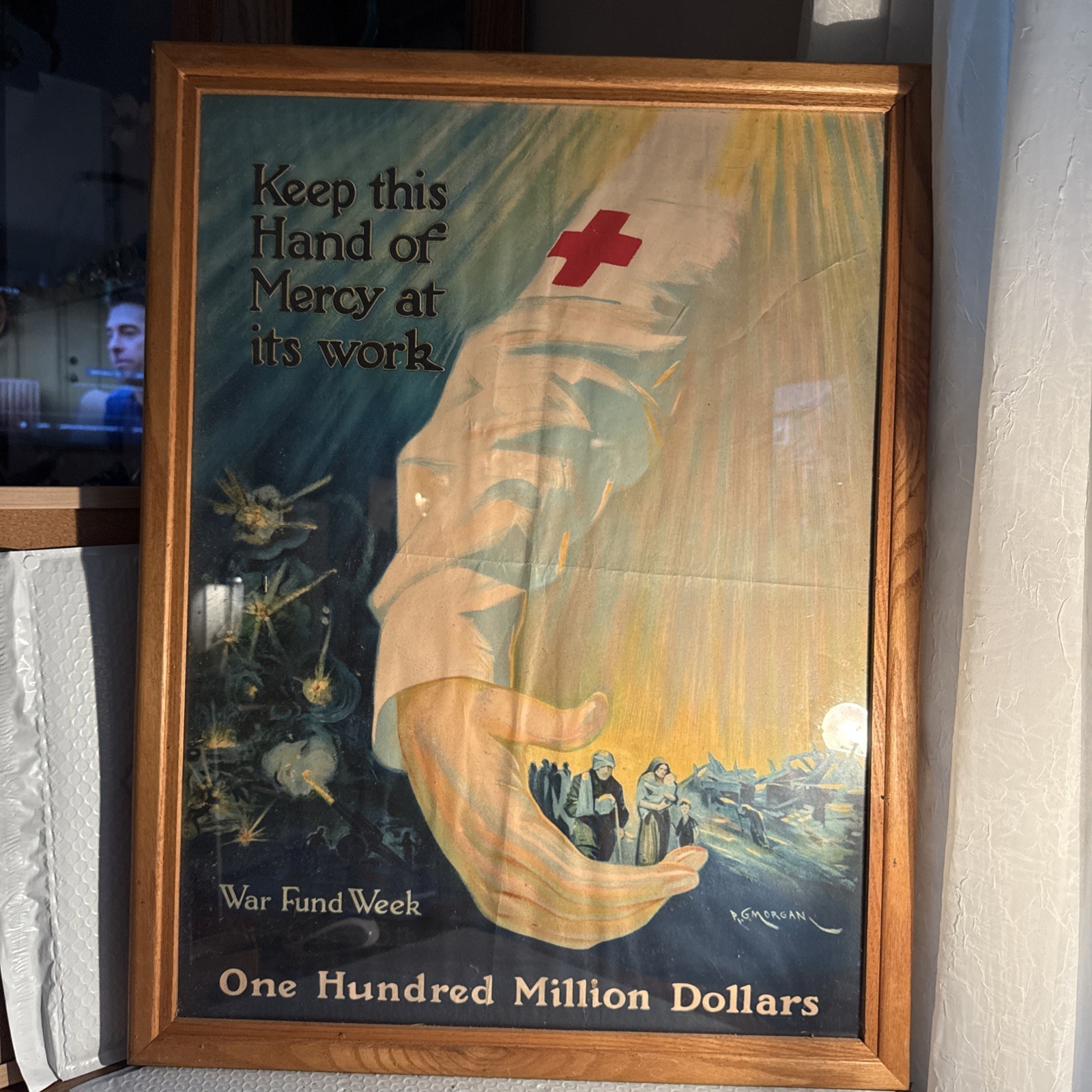 WW1 "Keep This Hand of Mercy as its Work" Red Cross Poster (20" X 27") 1918