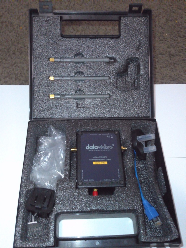 DATAVIDEO NVW-100 HIGH POWER WI-FI BRIDGING UNIT WITH CASE