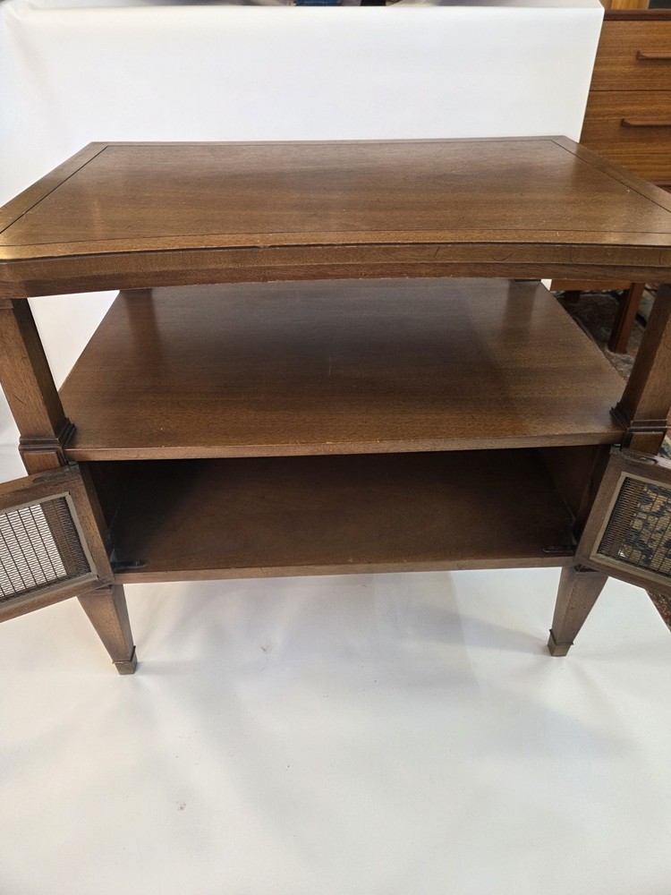 pair of vintage drexel triune end tables