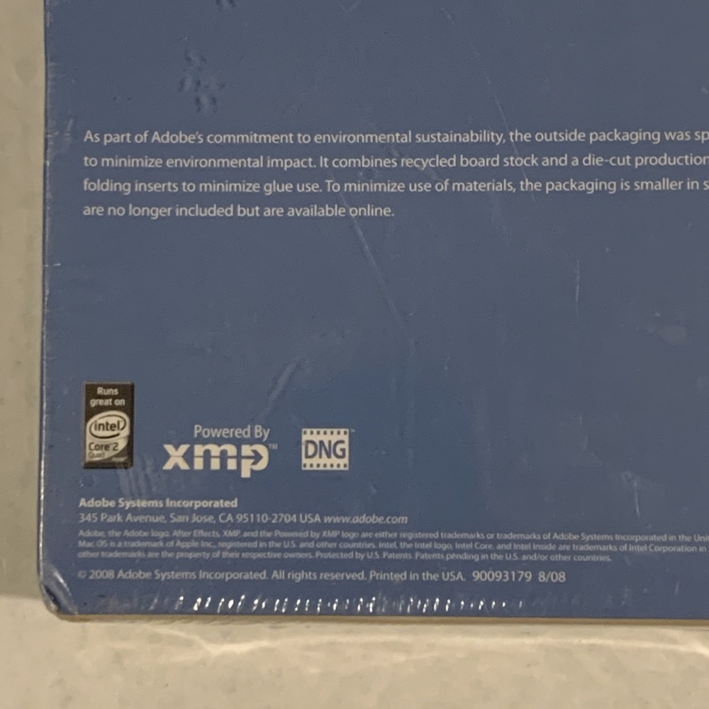 Adobe After Effects CS4 Mac OS Brand New