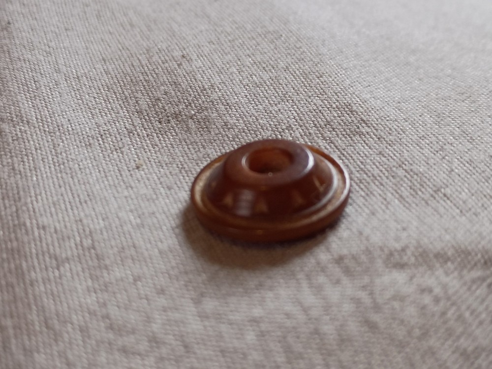 Antique Vegetable Ivory Whistle Button.