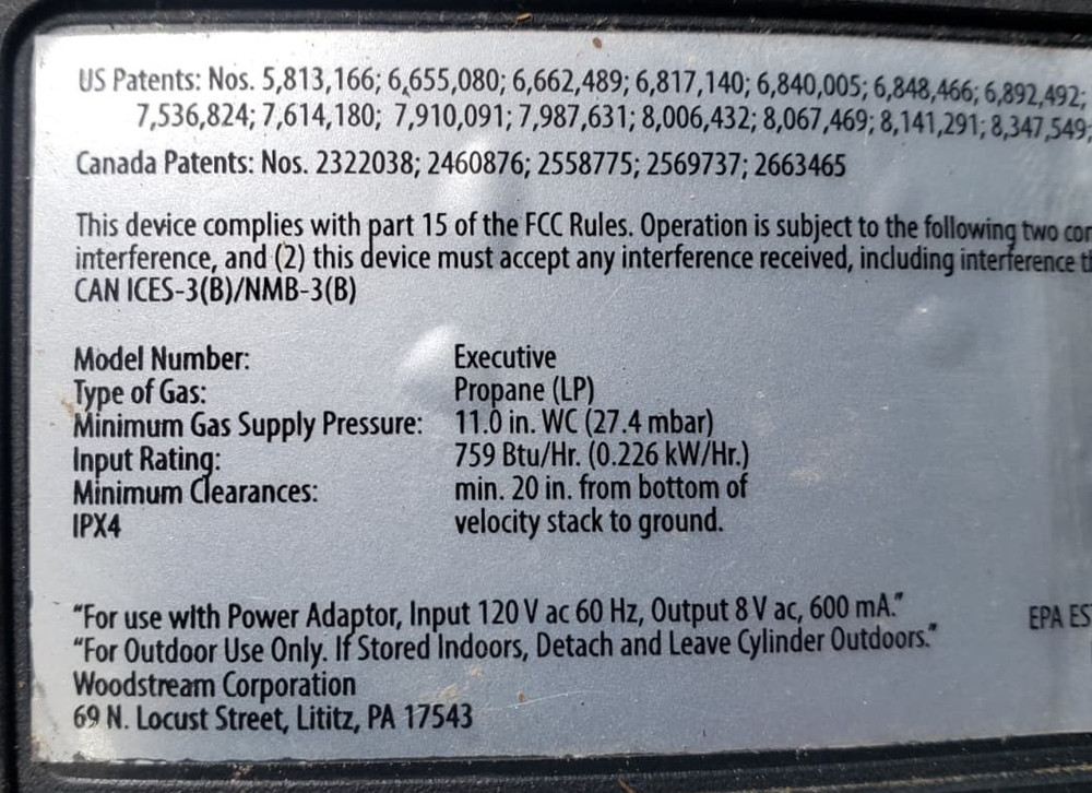 MM120033 Mosquito Magnet executive propane base / main base