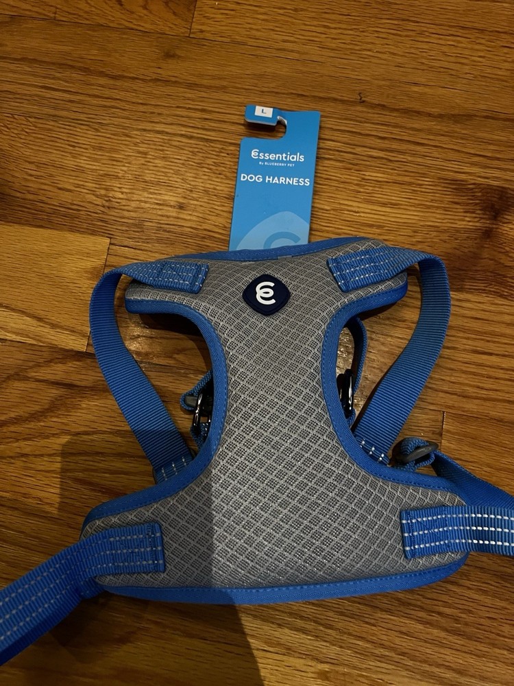 Essentials Dog Harness Blue large