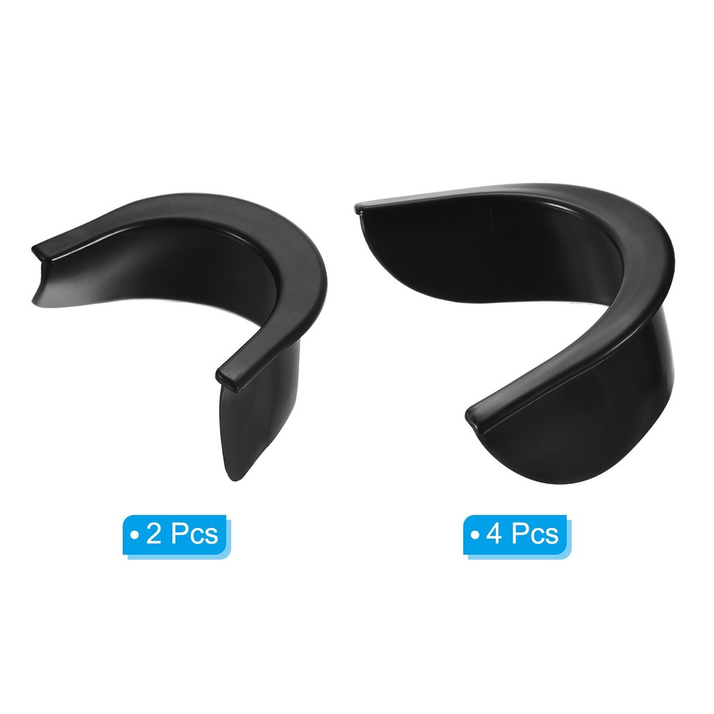 6Pcs Billiard Hole Liners Rubber Pool Table Pocket Liners Replacement Black