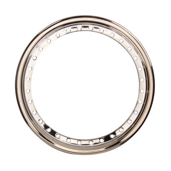 AERO 15 Inch Black Outer Beadlock Ring, Lightweight Steel, 3-1/4