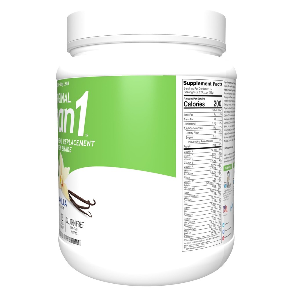 Original Lean1 Meal Replacement Shake Vanilla Flavor