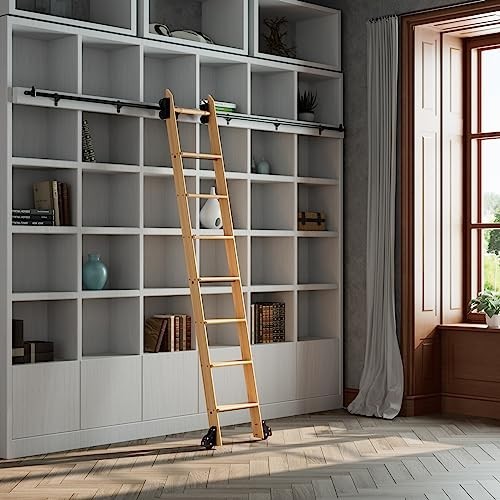 4FT Rolling Library Ladder Hardware Kit - DIY Adjustable Ladder System