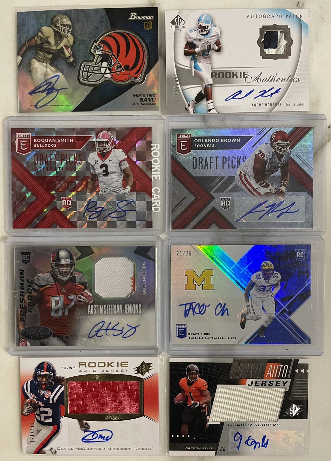 NFL Hot Packs🔥TRUE 1/1 GUARANTEED! 5 Hits/10 RCs/5 Stars! BEST RE-PACK ON EBAY!