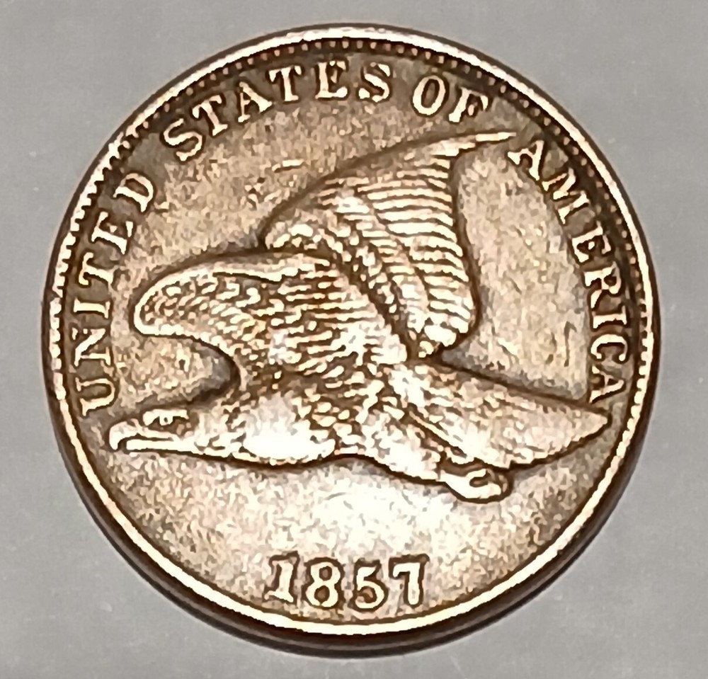 1857 FLYING EAGLE CENT (EXTRA FINE PLUS DETAILS) (YOU GRADE)