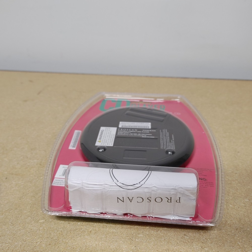 Proscan Personal Compact CD Player PCD300-BLACK NEW..