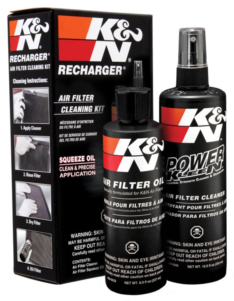 K&N Recharger Filter Care Cleaning Service Kit Squeeze Red 99-5050