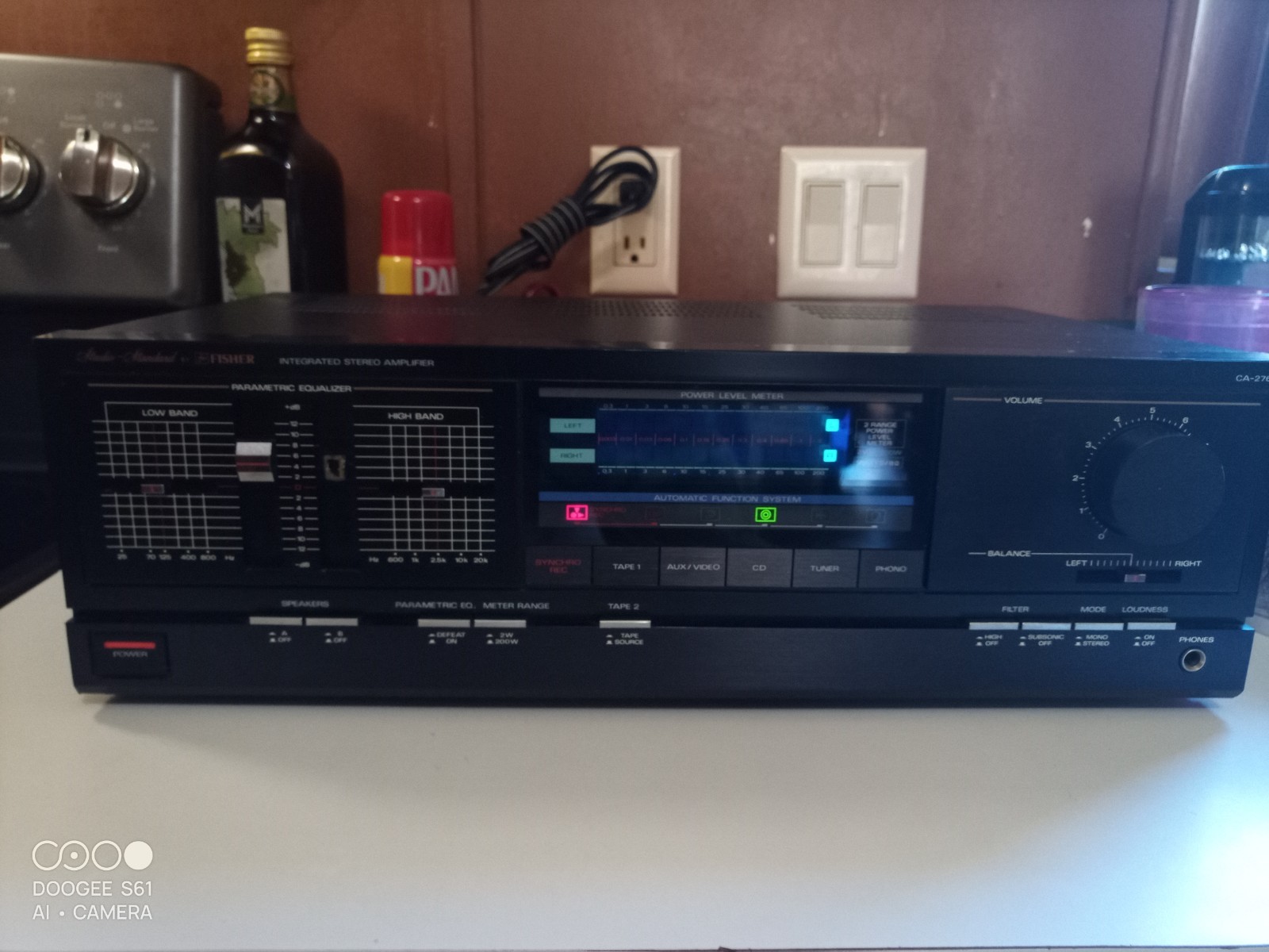 Fisher  integrated amplifier  CA-276. 150 WPC Bench tested, new caps