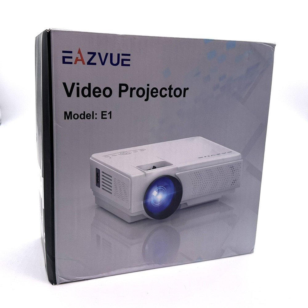 Mini Projector, Eazvue Portable Video Screen Projector Model E-1