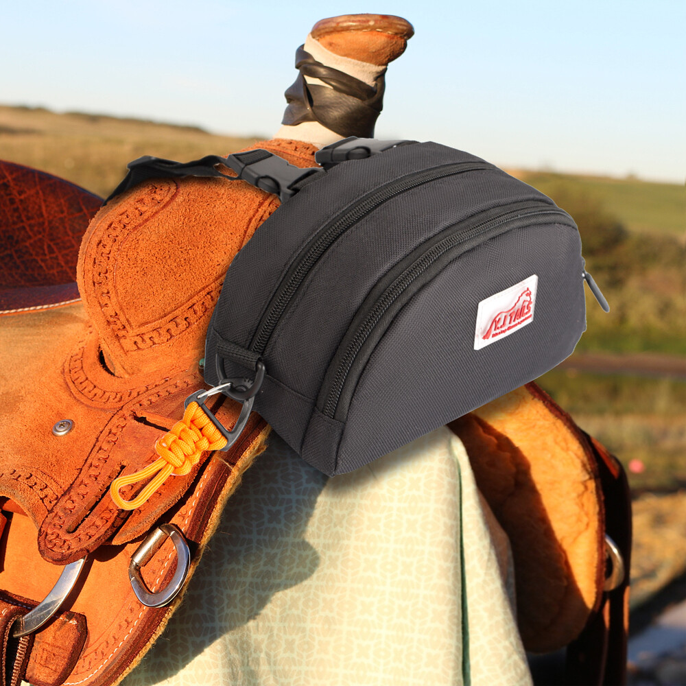 Y.J TAILS Horse Saddle Bag Pommel Packet Pouch Waterproof Endurance Saddle Sack