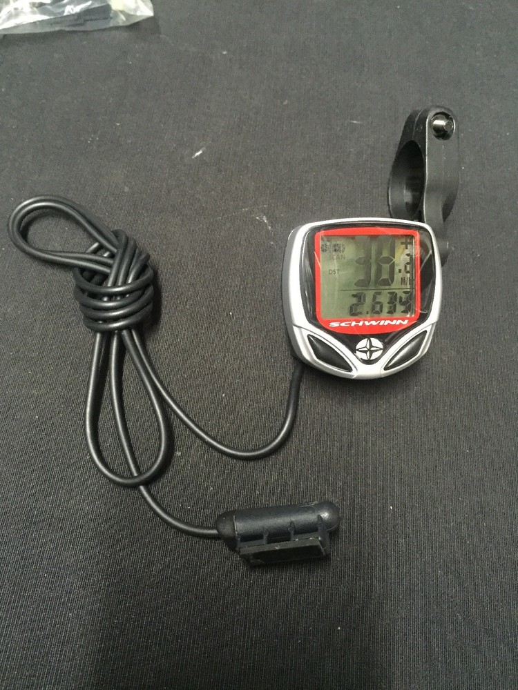 SCHWINN WIRED 12 FUNCTION BIKE CYCLING COMPUTER SPEEDOMETER TRIPMETER ODOMETER