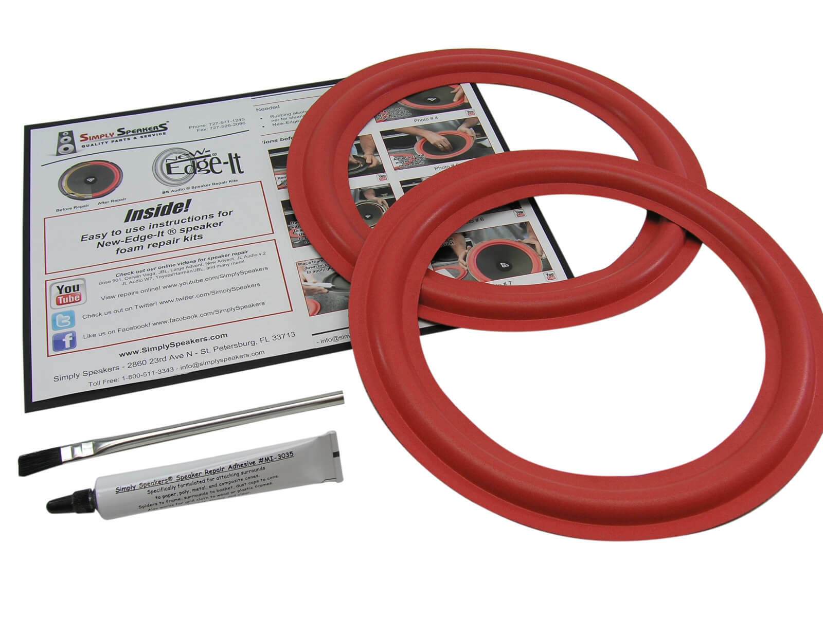 Cerwin Vega D-2 D-3 101W2 DXW-10 Speaker Parts Woofer Foam Repair Kit FSK-10AR