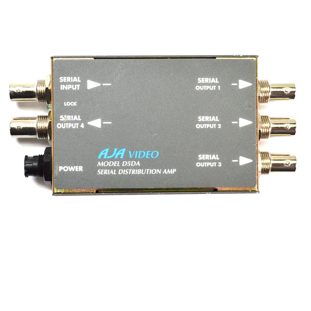 AJA D5DA Serial Multi-Format 1x4 Reclocking SD-SDI Distribution Amplifier No PS