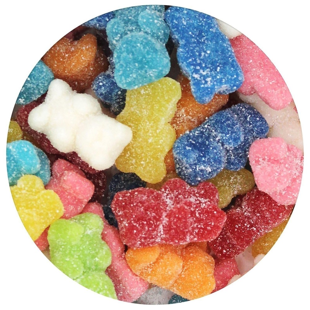 Rainbow Gummy Bears Sugared, Assorted Fruit Flavored Candy, The Hampton...