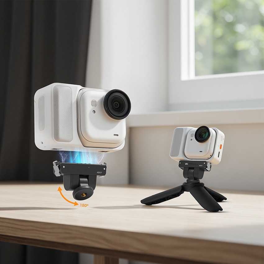 Camera Adjustable Magnetic Quick-Release Adapter Base For Insta360 GO Ultra