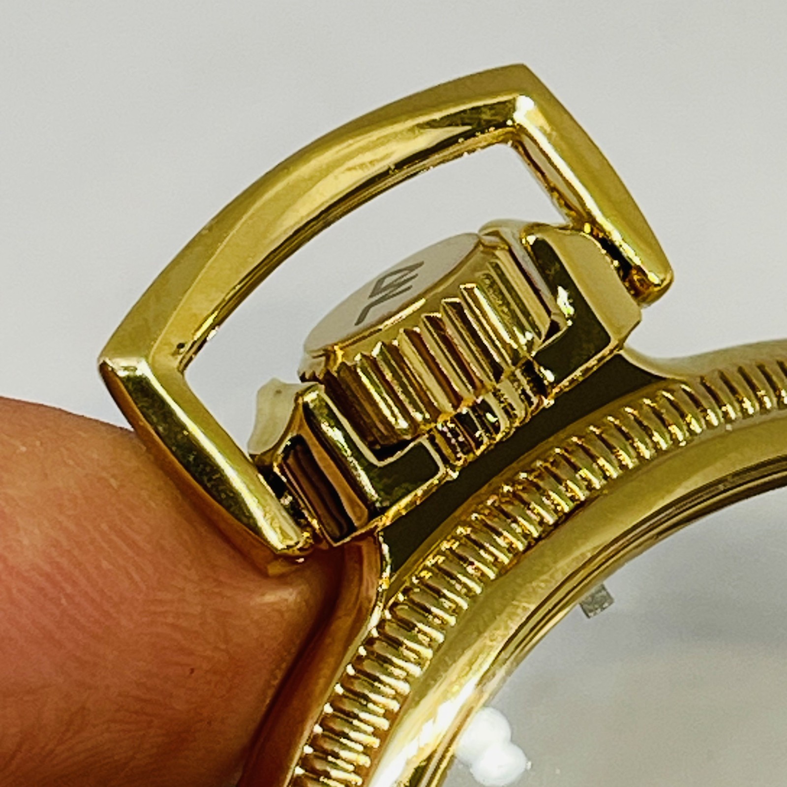 R2 Gold Plated Mainliner Size 16S Display Clear Back Pocket Watch Case