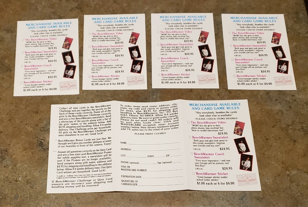 BENCHWARMERS 1992 PREMIER 122 CARD SET. 4 DIFF. WRAPPERS,& PACK. MINT. SEE