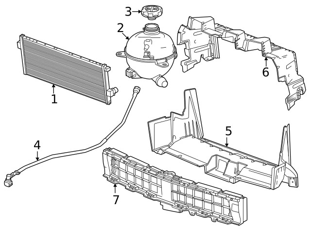 Genuine GM Overflow Hose 85767955