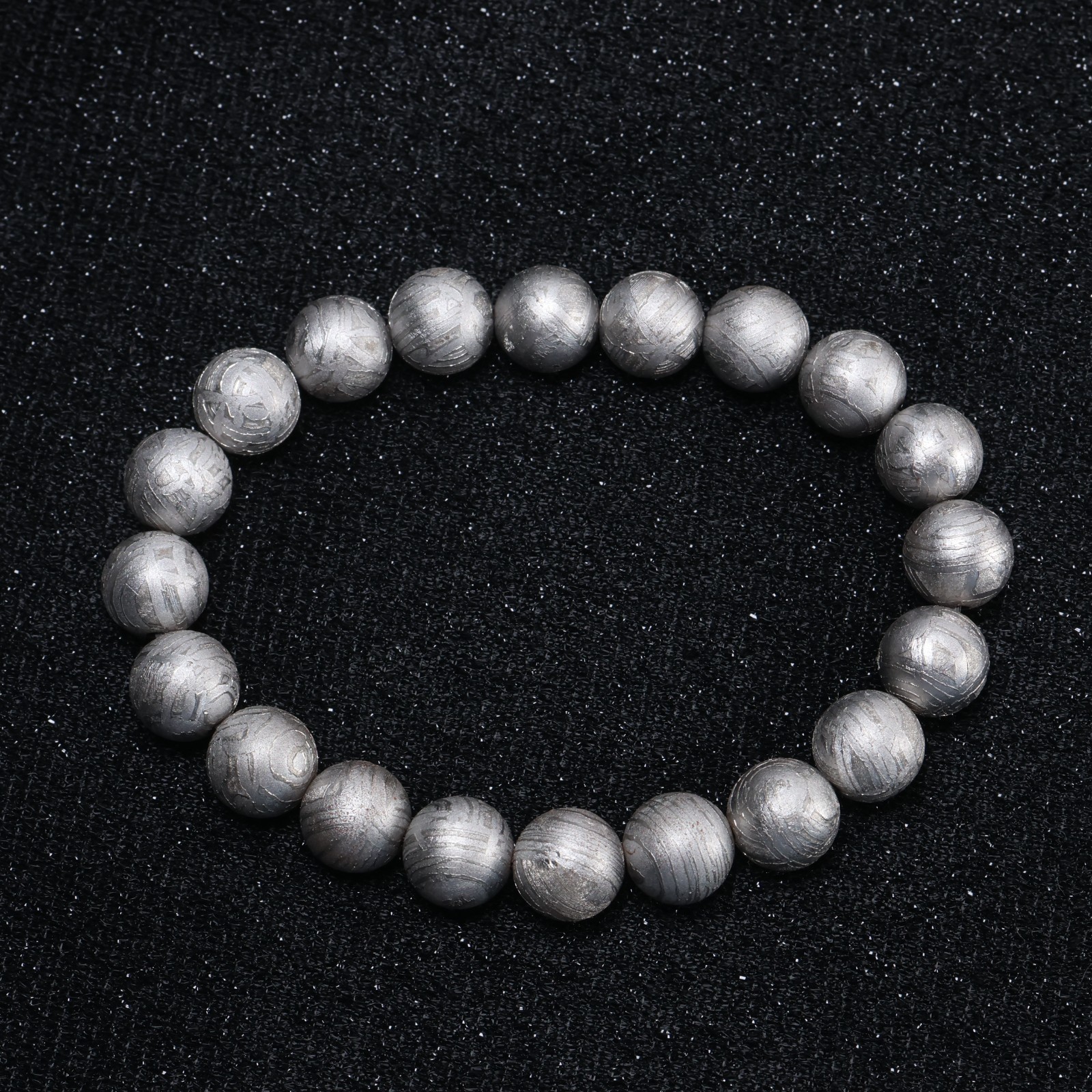 Meteorite bracelet, Natural Meteorite bangle, adjustable size