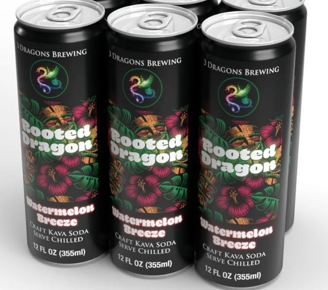 Rooted DragonKava Soda ( Blackberry Lemonade ) ( 12 Cans )