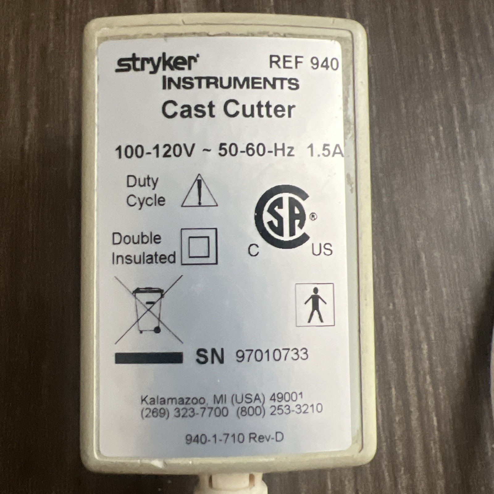 Stryker 940 Dual Speed Cast Cutter TESTED