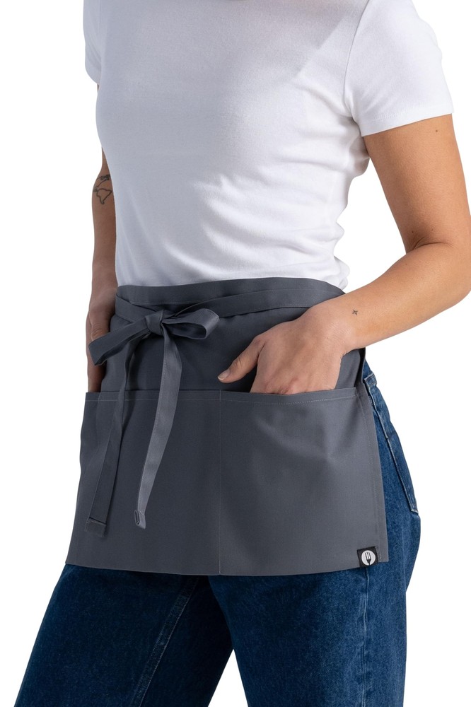 Unisex Waitress Apron Grey One Size