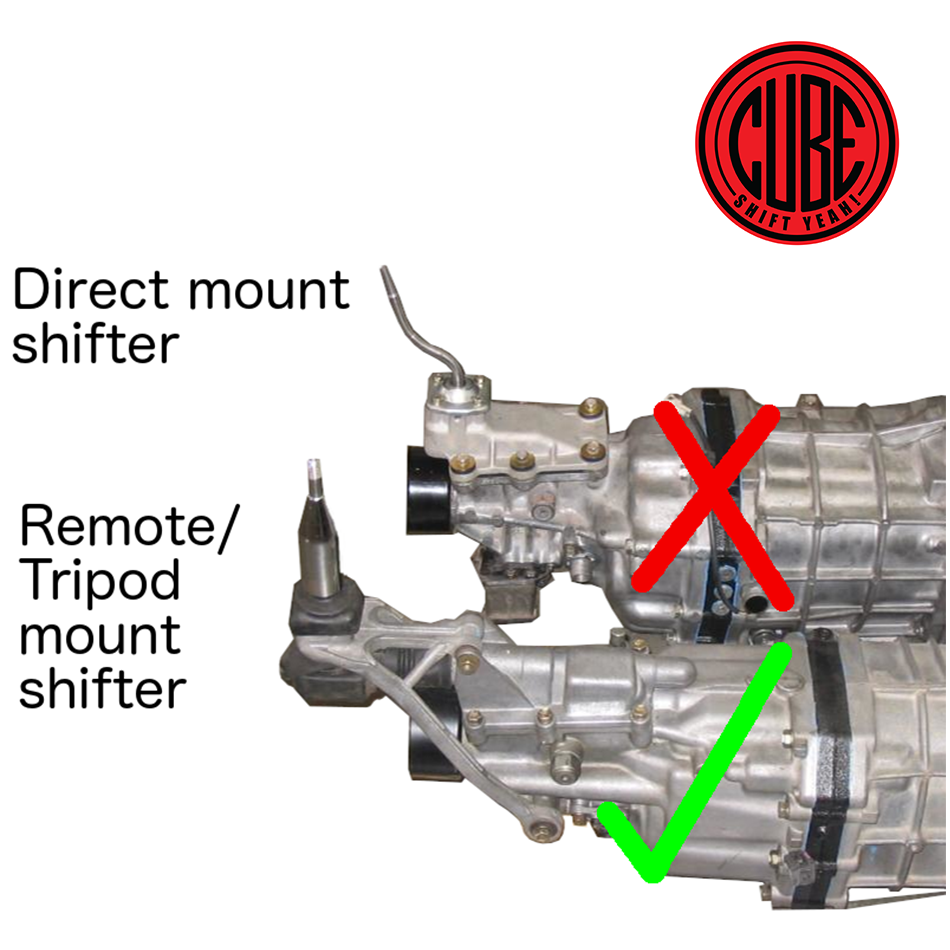 CUBE Speed R154 Tripod Shifter Frame SOLID BUSHING KIT for Chaser MK2 Tourer V