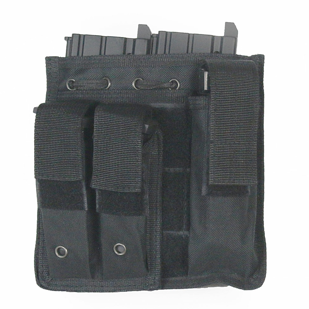 MetalTac MOLLE Admin Panel for Airsoft Vest with Integrated Pouches Black