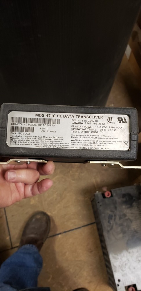 MDS 4710 Series Microwave Data Systems Transceiver