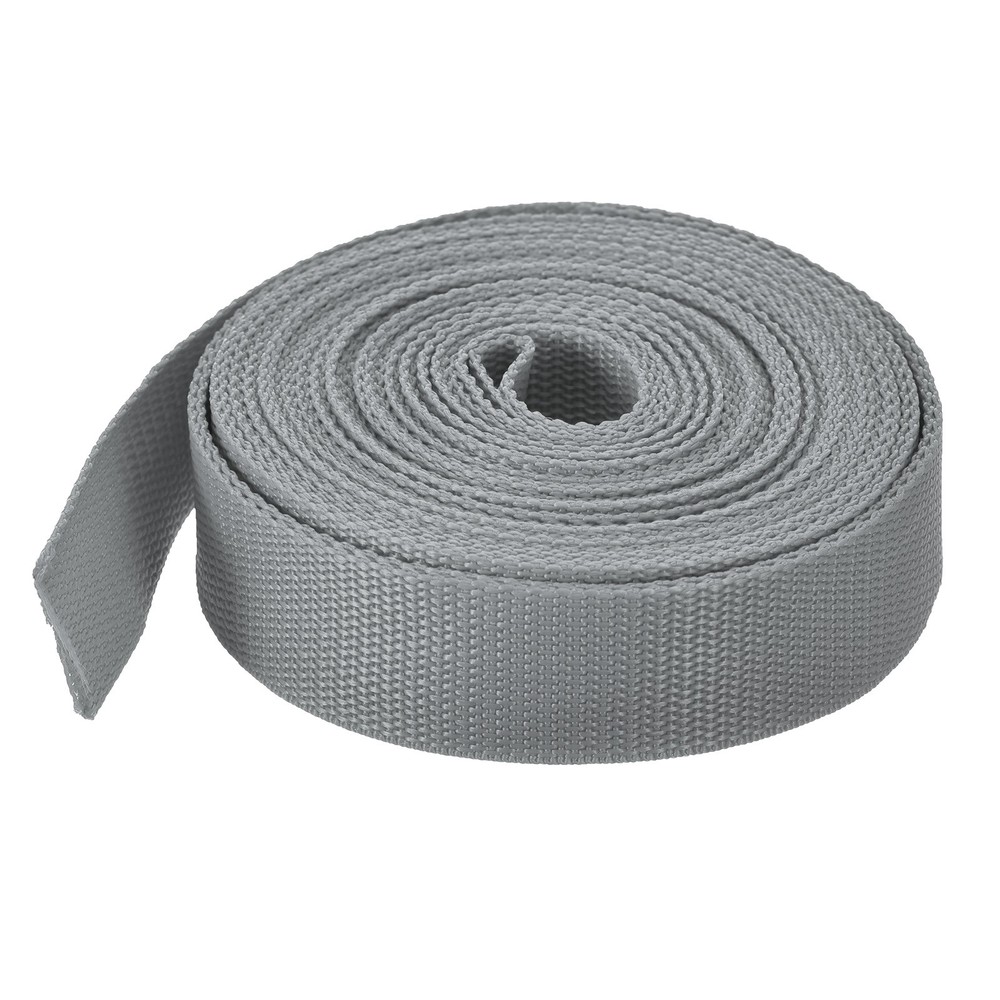 Lightweight Polypropylene Webbing Strap 3.8cm 10 Yard Grey