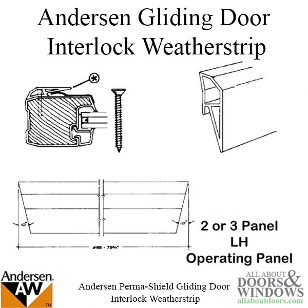 Andersen Perma-Shield Interlock Weatherstrip 1917108 LH