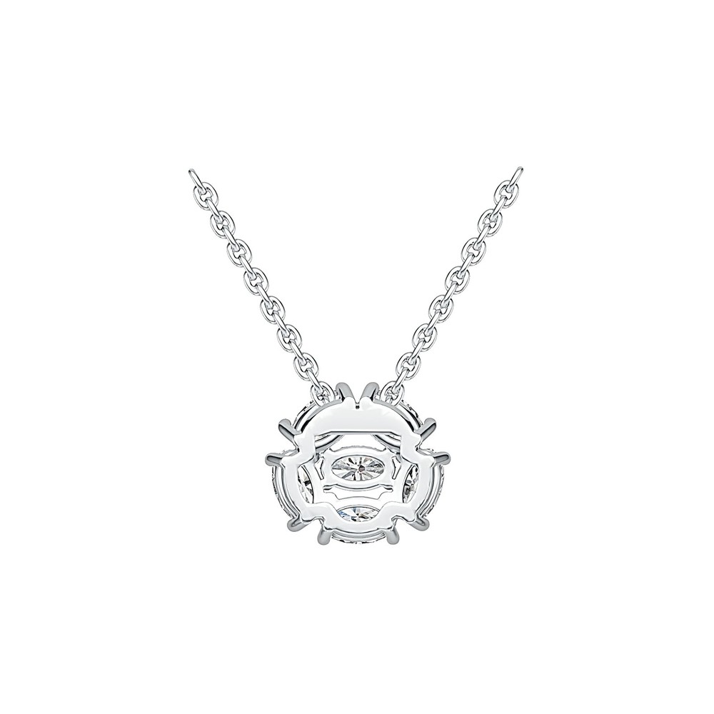 Sterling Silver Semi Mount Pendant Setting Oval OV 5X3mm