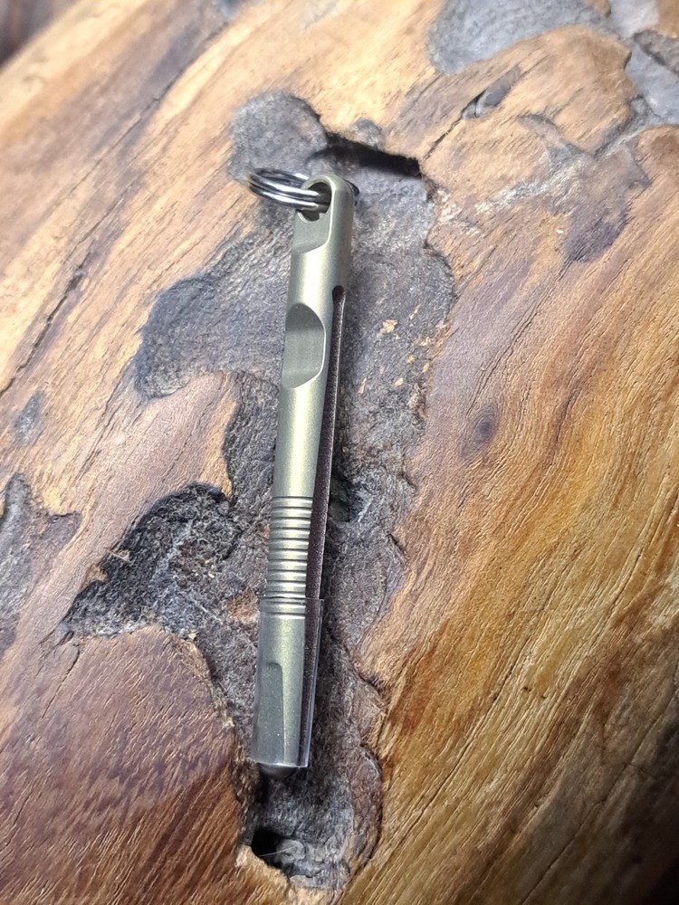 EDC Anodized Titanium Keychain Tweezers