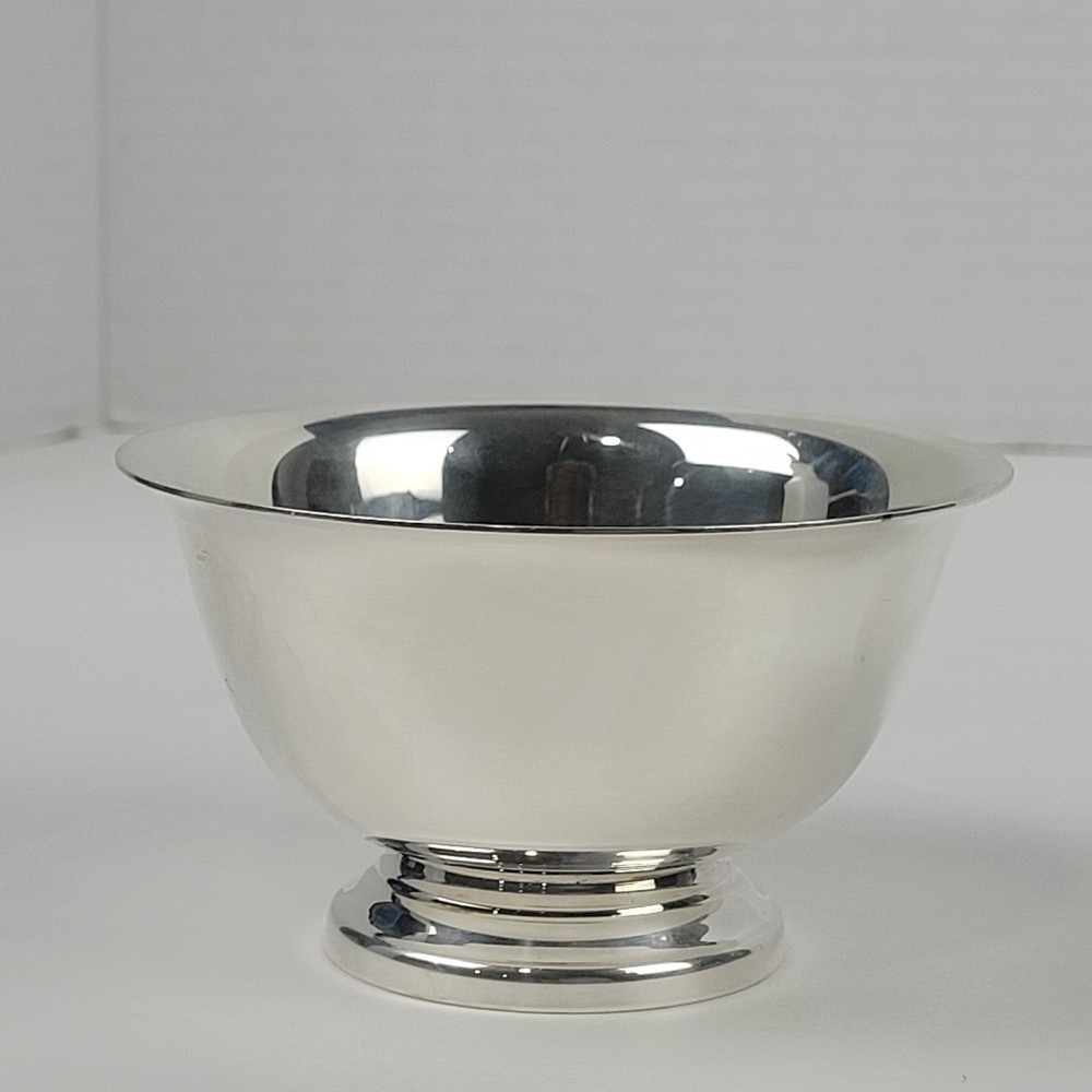 Vintage Reed & Barton Silverplated Bowl~Paul Revere Design Footed~3.75"