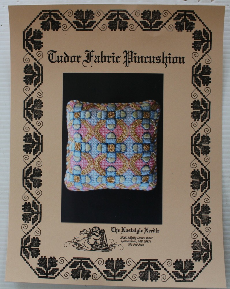Tudor Fabric Pincushion - by Nostalgic Needle