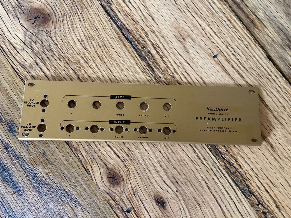 Heathkit WA-P2 Tube Preamplifier Back Panel
